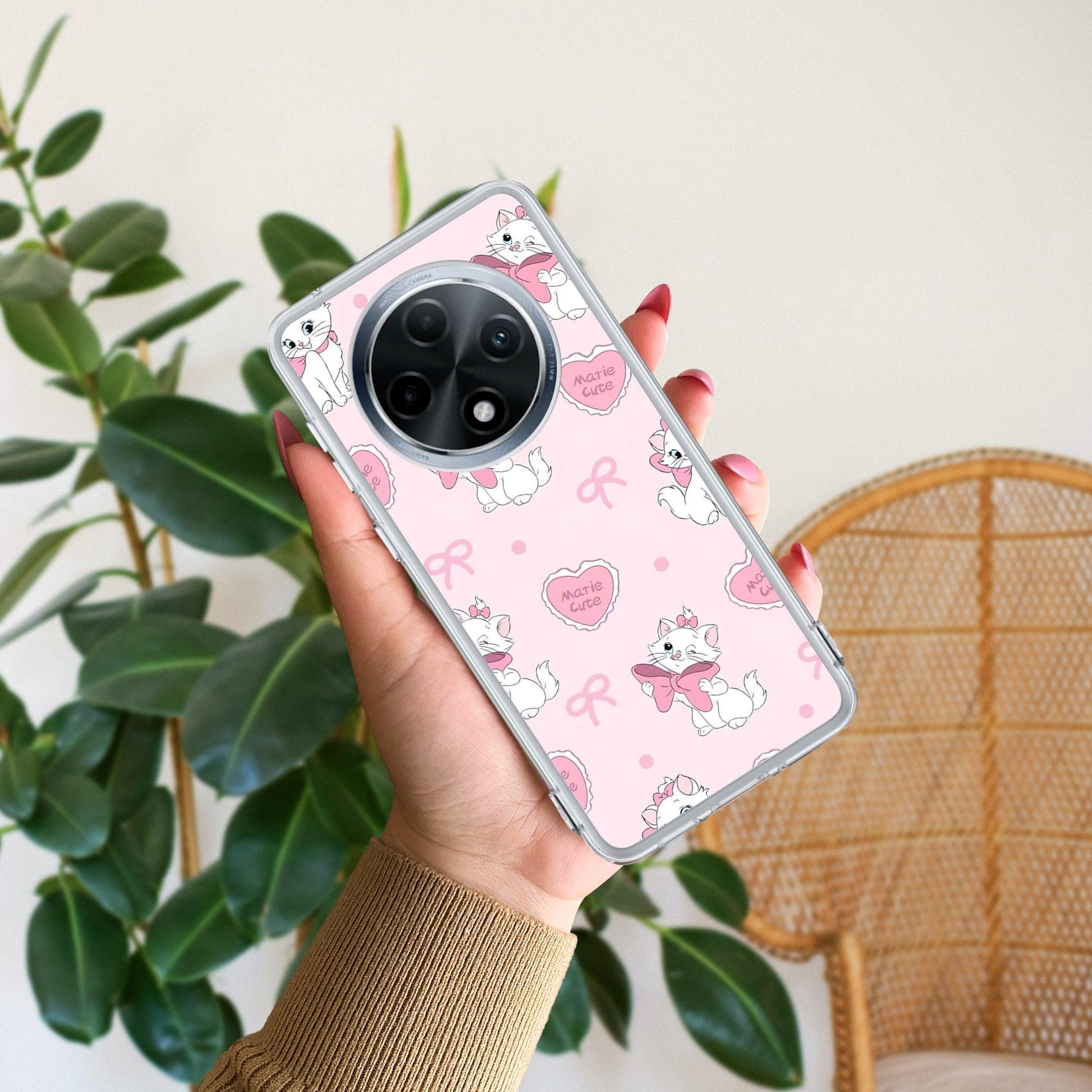 Cute Kitty Bliss Transparent Silicon Case For Oppo - ShopOnCliQ