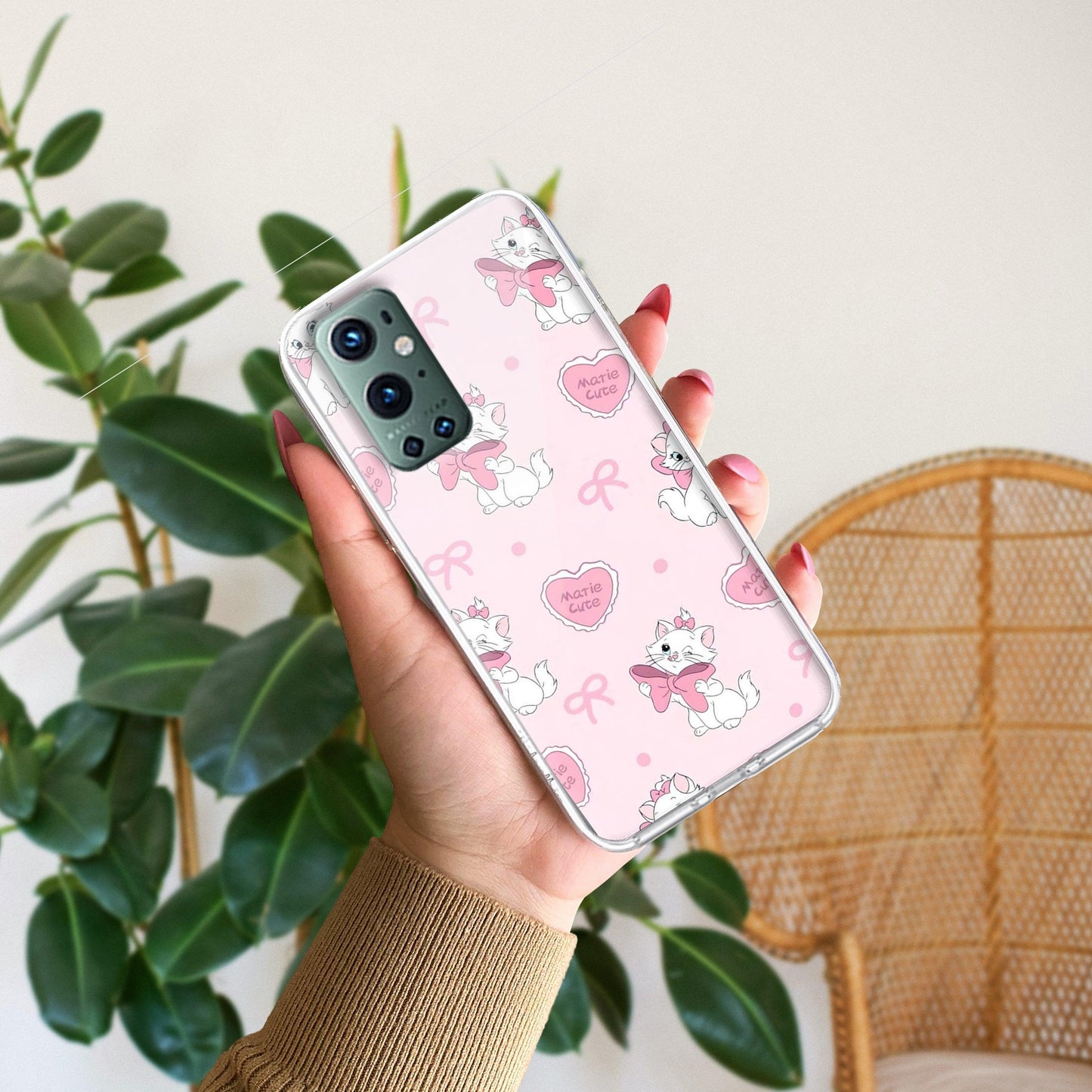 Cute Kitty Bliss Transparent Silicon Case For OnePlus - ShopOnCliQ