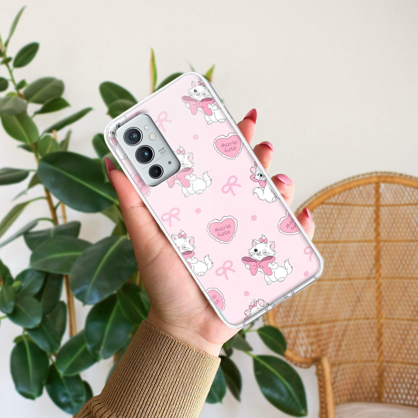 Cute Kitty Bliss Transparent Silicon Case For OnePlus - ShopOnCliQ