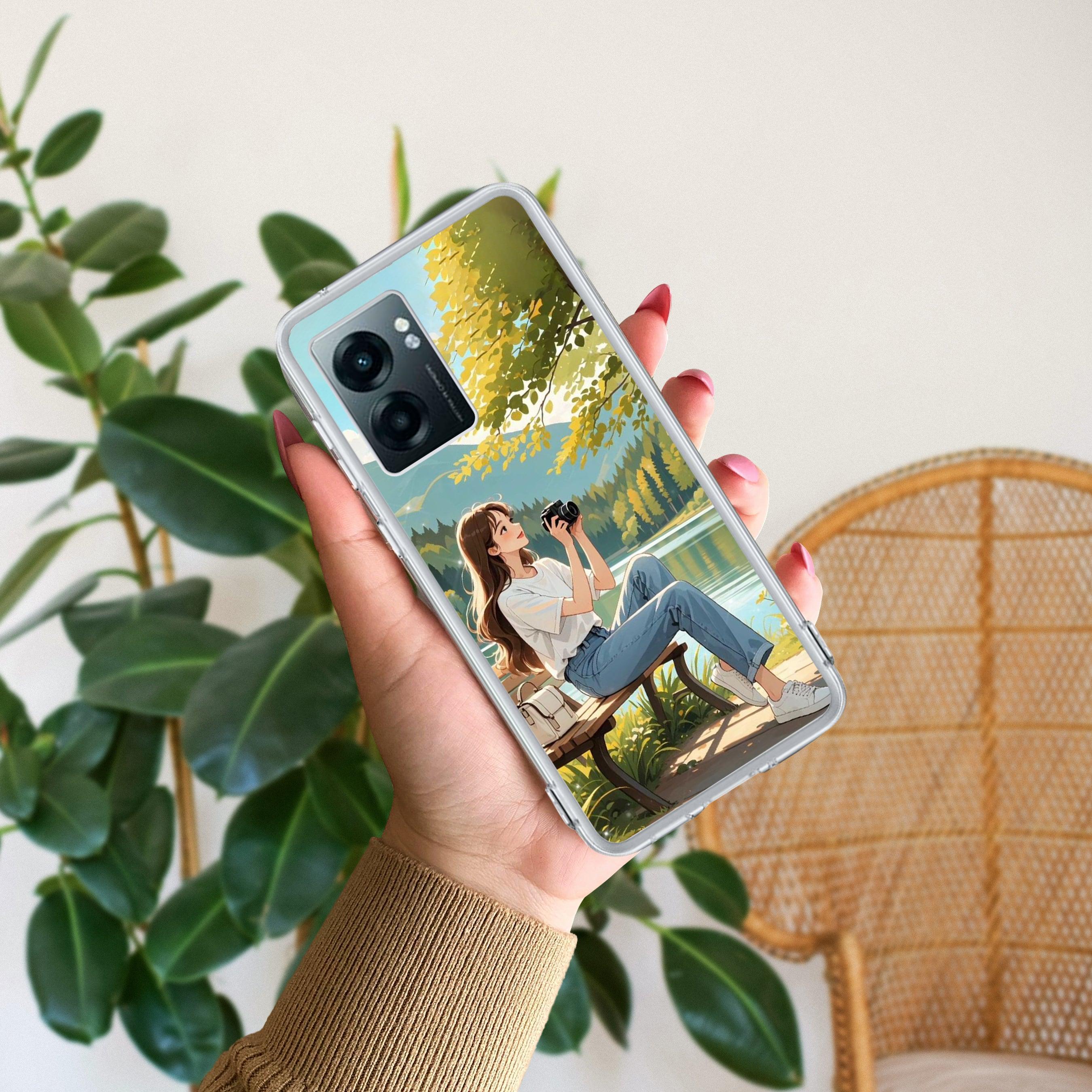 Natures Frame Transparent Silicon Case For Realme Narzo 50 5G