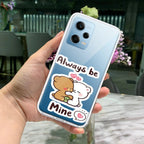 Cute Cuddle Bears Transparent Silicon Case For Redmi Note 10 Pro / Redmi Note 10 Pro Max