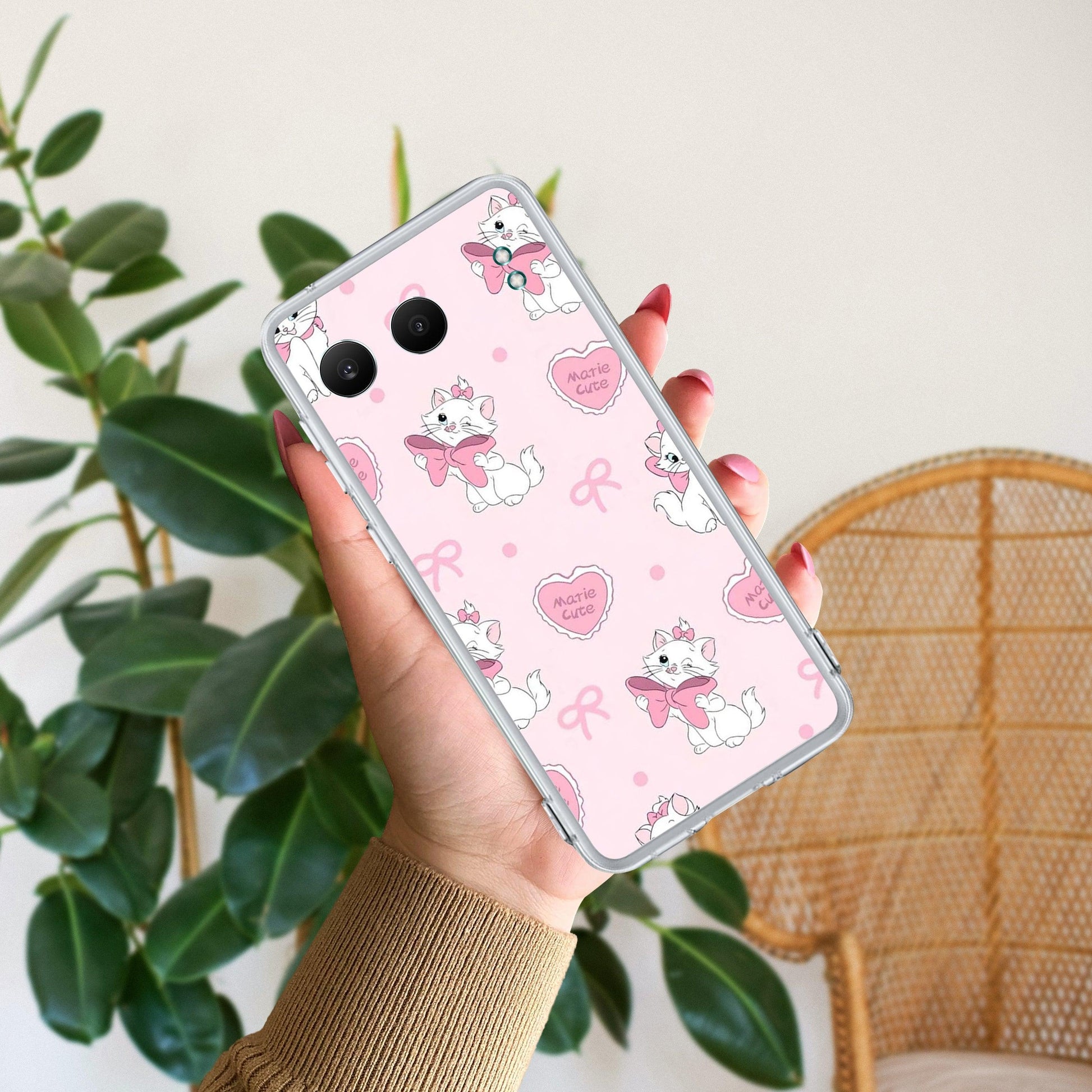 Cute Kitty Bliss Transparent Silicon Case For OnePlus - ShopOnCliQ