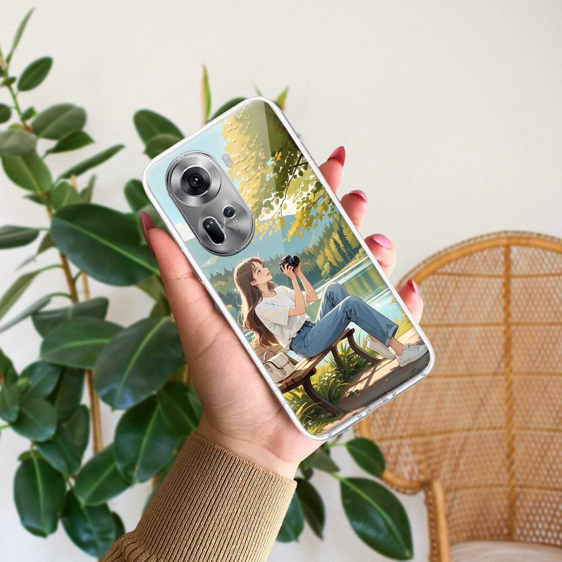 Nature’s Frame Transparent Silicon Case For Oppo - ShopOnCliQ