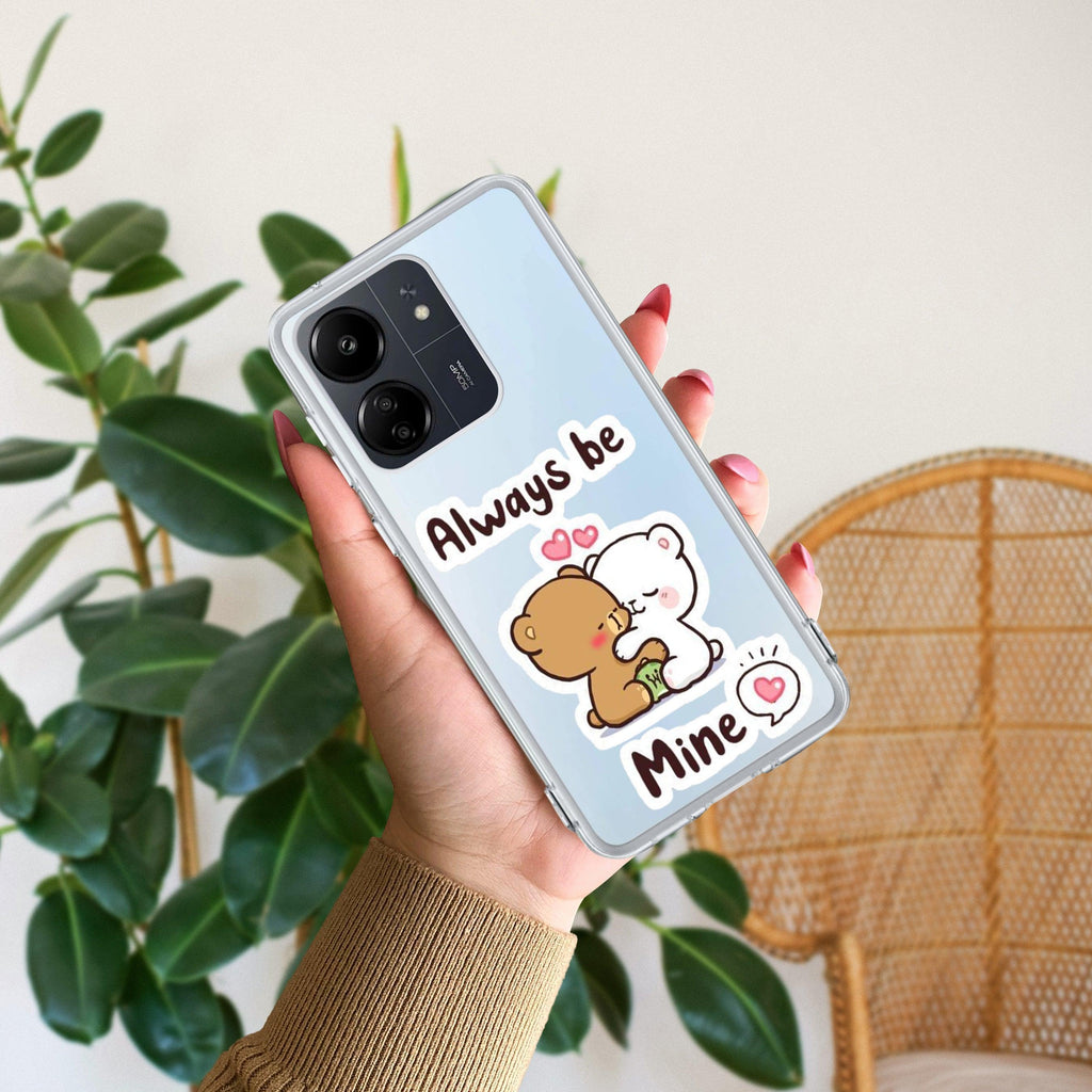 Cute Cuddle Bears Transparent Silicon Case For Redmi Note 11T 5G