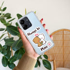 Cute Cuddle Bears Transparent Silicon Case For Redmi Note 11T 5G