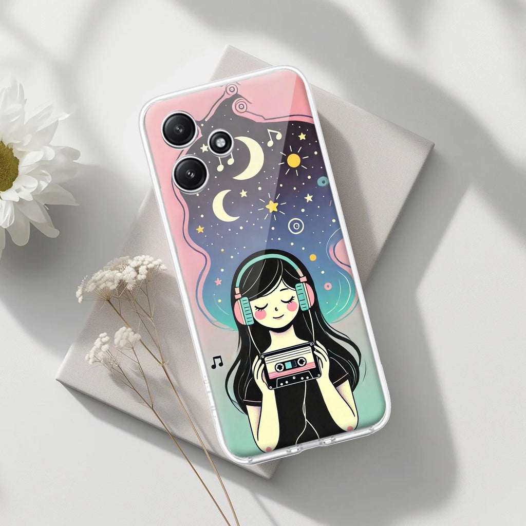 Luna Transparent Silicon Case For Redmi 12 5G