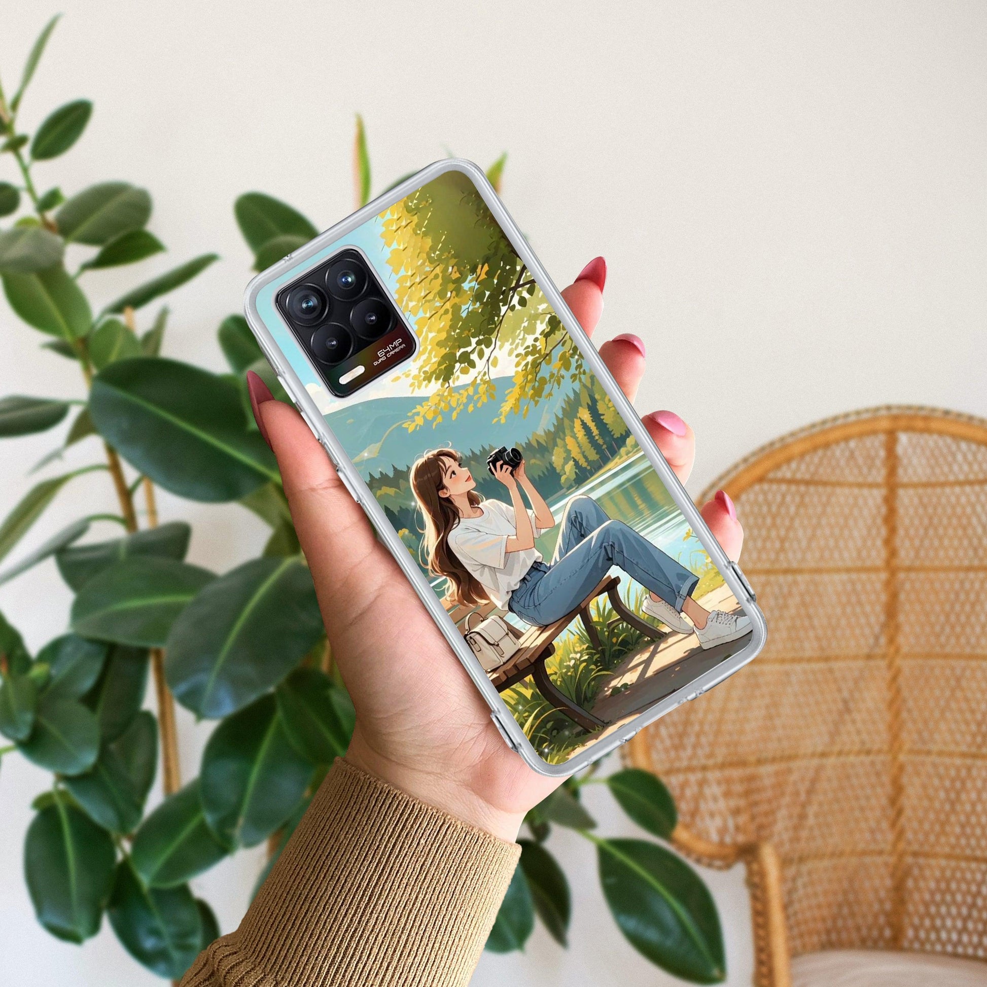 Nature’s Frame Transparent Silicon Case For Realme/Narzo - ShopOnCliQ