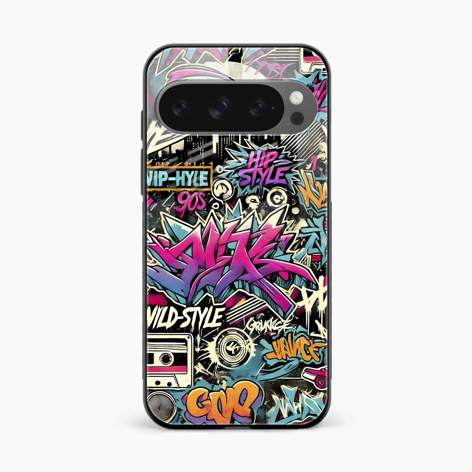 90s Hip-Hop Street Art Glass Case Cover For Google Pixel 10 Pro XL