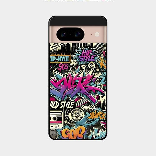 90s Hip-Hop Street Art Glass Case Cover For Google Pixel 8 5G