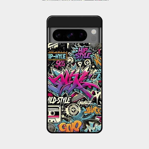 90s Hip-Hop Street Art Glass Case Cover For Google - ShopOnCliQ