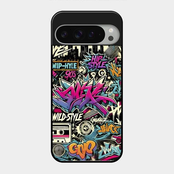 90s Hip-Hop Street Art Glass Case Cover For Google - ShopOnCliQ