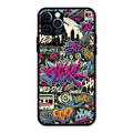 90s Hip-Hop Street Art Glass Case Cover For iPhone 12 Pro