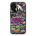 90s Hip-Hop Street Art Glass Case Cover For iPhone 16 Plus