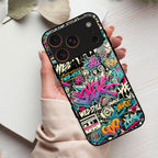 90s Hip-Hop Street Art Glass Case Cover For iPhone 17 Pro Max