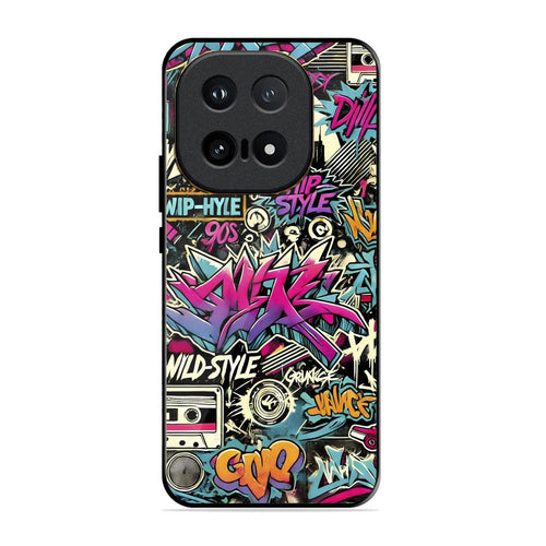90s Hip-Hop Street Art Glass Case Cover For iQOO 15 5G