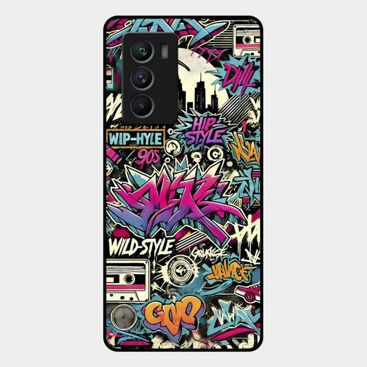 90s Hip-Hop Street Art Glass Case Cover For Iqoo 9 Se 5G