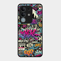 90s Hip-Hop Street Art Glass Case Cover For iQOO Z10x 5G