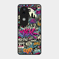 90s Hip-Hop Street Art Glass Case Cover For Iqoo Z9S 5G