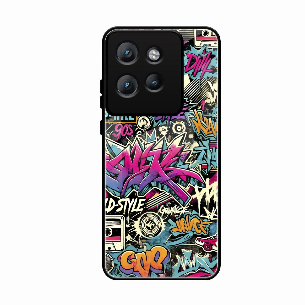 90s Hip-Hop Street Art Glass Case Cover For Motorola