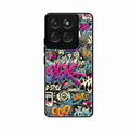 90s Hip-Hop Street Art Glass Case Cover For Motorola Edge 60 5G
