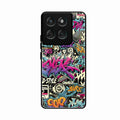 90s Hip-Hop Street Art Glass Case Cover For Motorola Edge 60 Stylus 5G