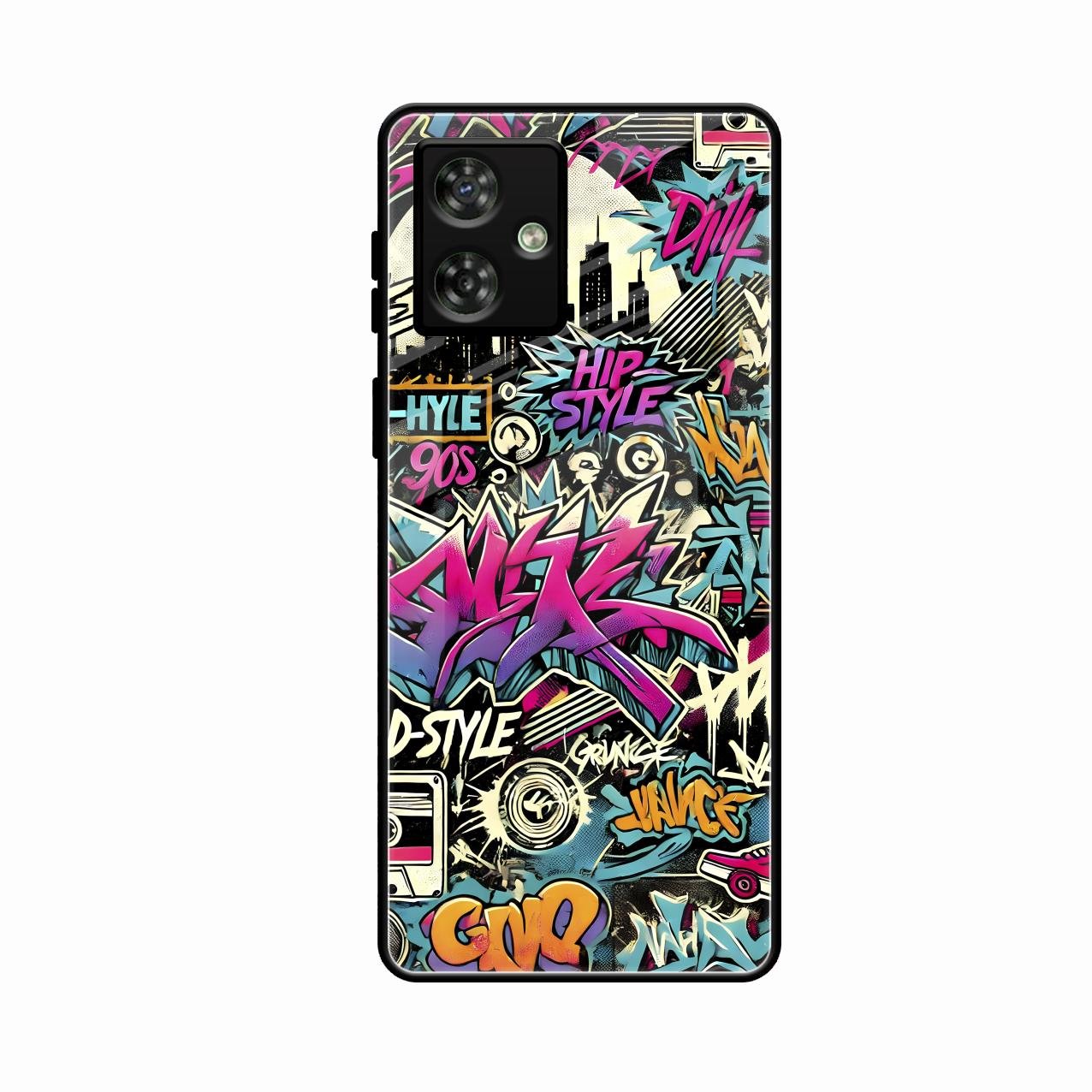 90s Hip-Hop Street Art Glass Case Cover For Motorola