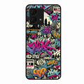 90s Hip-Hop Street Art Glass Case Cover For Motorola g84 5G