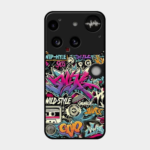 90s Hip-Hop Street Art Glass Case Cover For Nothing Phone 3 5G