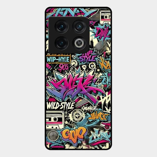 90s Hip-Hop Street Art Glass Case Cover For Oneplus 10 Pro 5G