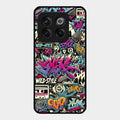 90s Hip-Hop Street Art Glass Case Cover For Oneplus 10T 5G