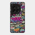 90s Hip-Hop Street Art Glass Case Cover For Oneplus 12 5G