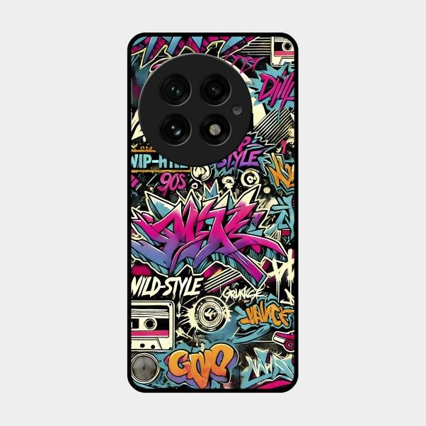 90s Hip-Hop Street Art Glass Case Cover For Oneplus 13 5G