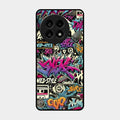 90s Hip-Hop Street Art Glass Case Cover For Oneplus 13R 5G