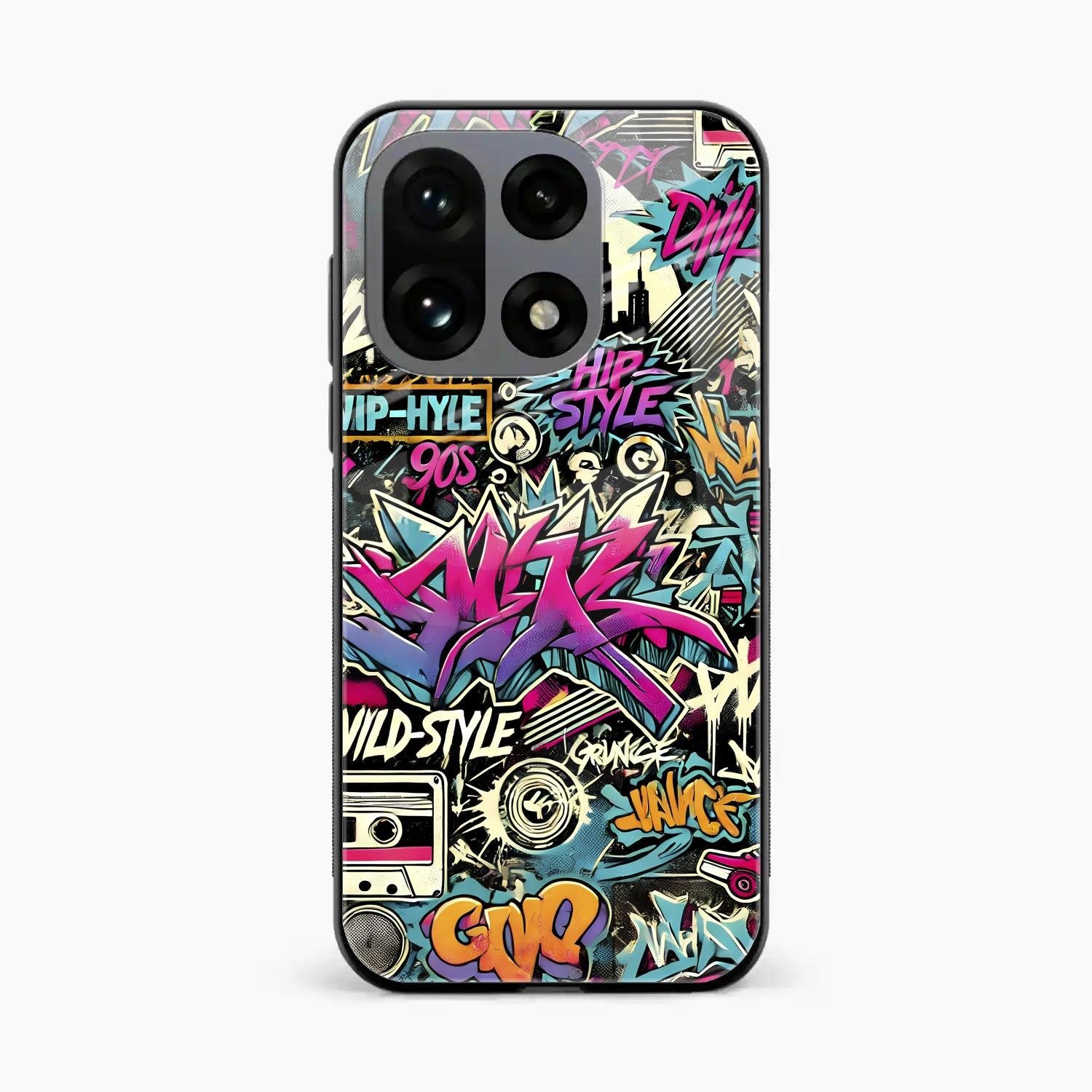 90s Hip-Hop Street Art Glass Case Cover For OnePlus 15 5G