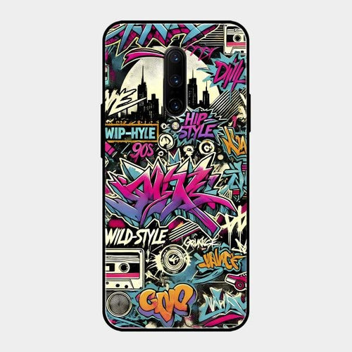90s Hip-Hop Street Art Glass Case Cover For Oneplus 7 Pro