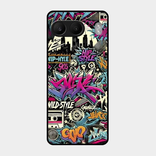 90s Hip-Hop Street Art Glass Case Cover For Oneplus Nord 4 5G