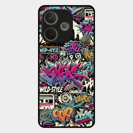 90s Hip-Hop Street Art Glass Case Cover For Oppo A5 Pro 5G