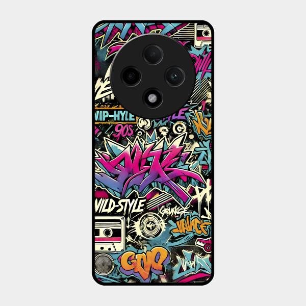 90s Hip-Hop Street Art Glass Case Cover For Oppo F27 Pro Plus 5G