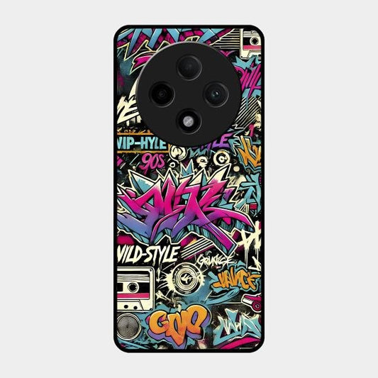 90s Hip-Hop Street Art Glass Case Cover For Oppo F27 Pro Plus 5G