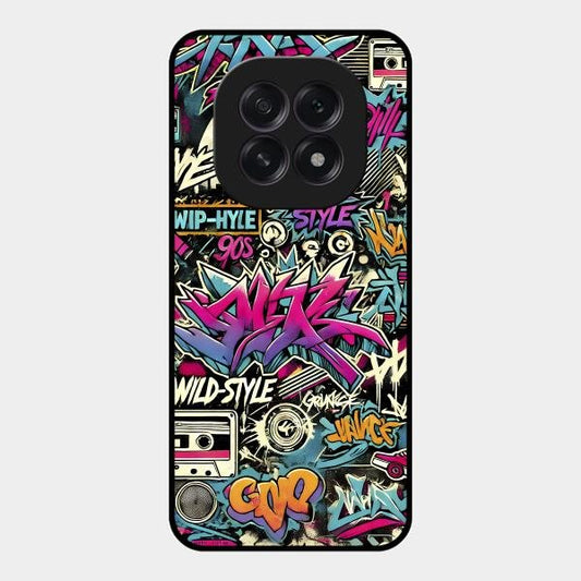 90s Hip-Hop Street Art Glass Case Cover For Oppo F29 5G