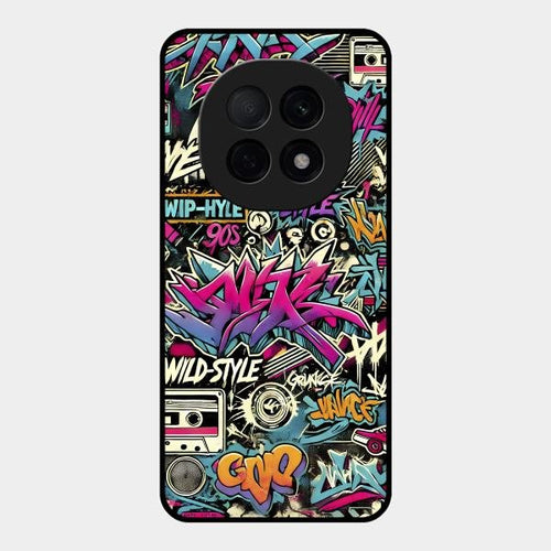 90s Hip-Hop Street Art Glass Case Cover For Oppo F29 Pro 5G