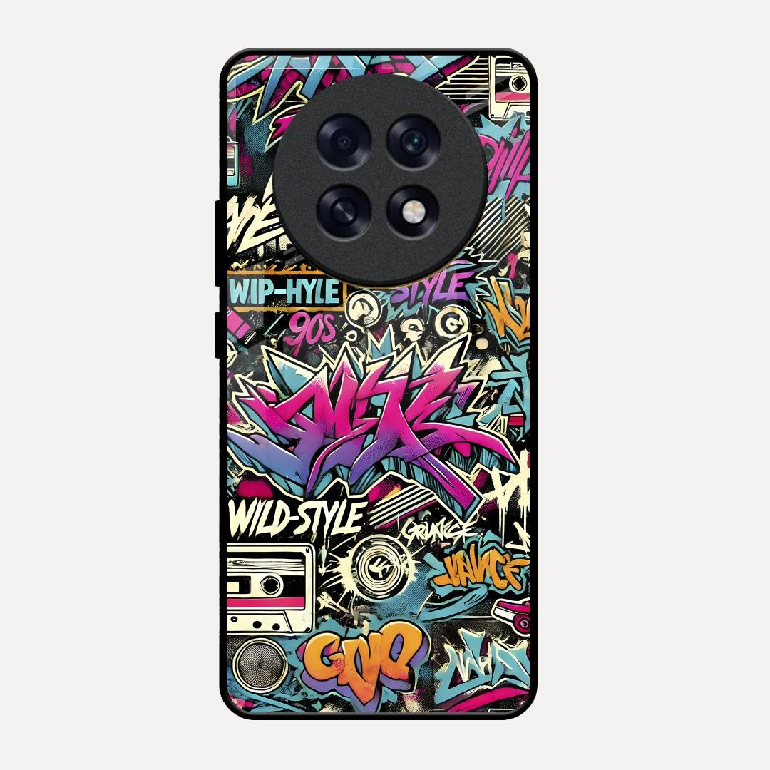 90s Hip-Hop Street Art Glass Case Cover For Oppo F31 Pro Plus 5G