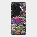90s Hip-Hop Street Art Glass Case Cover For Oppo Reno 11 Pro 5G