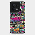 90s Hip-Hop Street Art Glass Case Cover For Oppo Reno 8 5G