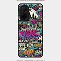 90s Hip-Hop Street Art Glass Case Cover For Poco C71