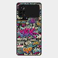 90s Hip-Hop Street Art Glass Case Cover For Poco X4 Pro 5G