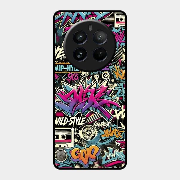 90s Hip-Hop Street Art Glass Case Cover For Realme - ShopOnCliQ
