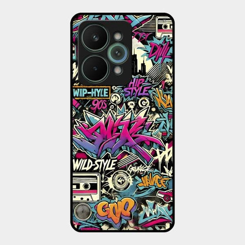 90s Hip-Hop Street Art Glass Case Cover For Realme 15 Pro 5G