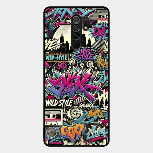 90s Hip-Hop Street Art Glass Case Cover For Redmi - ShopOnCliQ