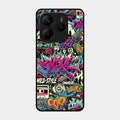 90s Hip-Hop Street Art Glass Case Cover For Redmi Note 14 Se 5G